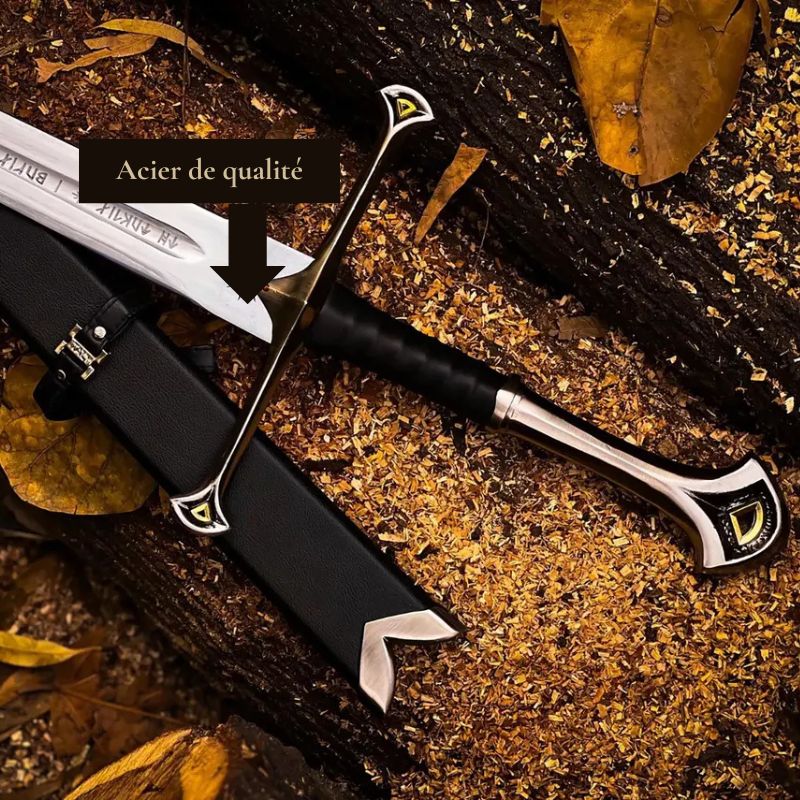 Épée Inspirée d’Andúril d’Aragorn (Reforgée)